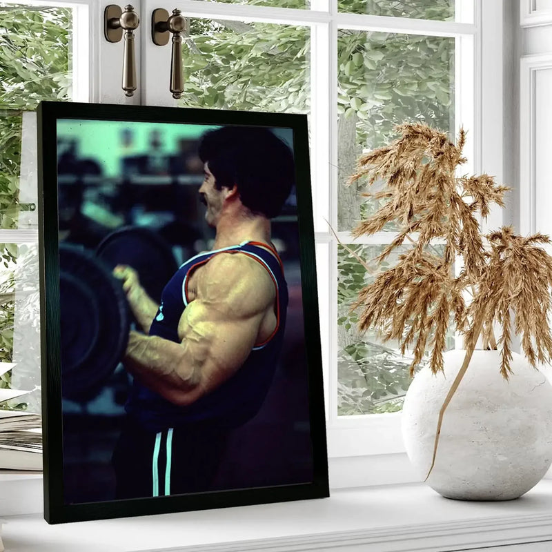 Quadro Mike Mentzer/ Tela para Parede/ Arte Decorativa para Sala de Estar Moderna