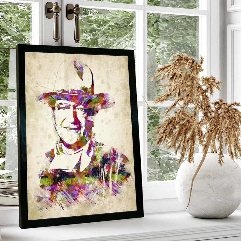 Quadro John Wayne: Arte para Decoração de Sala
