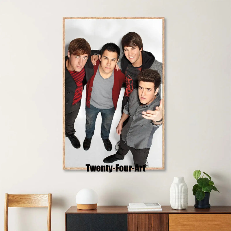 Quadro em Lona Big Time Rush, Decoração Moderna para Quarto
