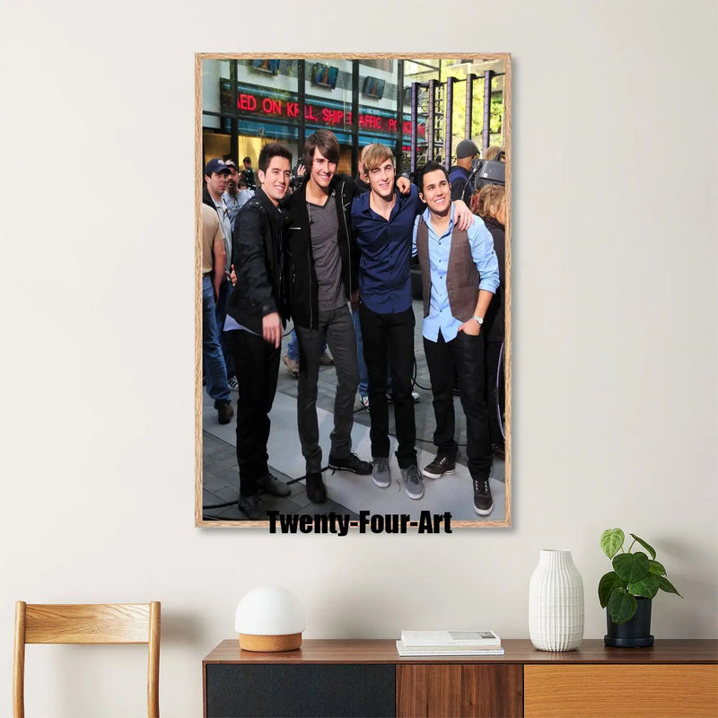 Quadro em Lona Big Time Rush, Decoração Moderna para Quarto