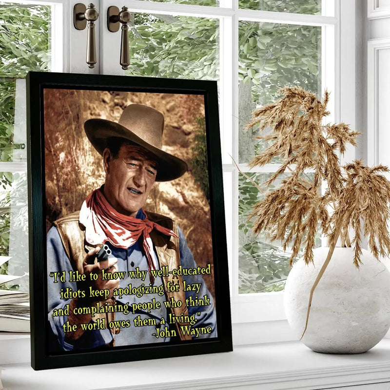 Quadro John Wayne: Arte para Decoração de Sala