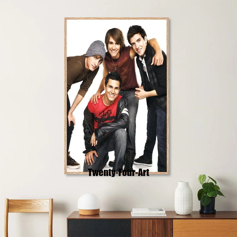 Quadro em Lona Big Time Rush, Decoração Moderna para Quarto