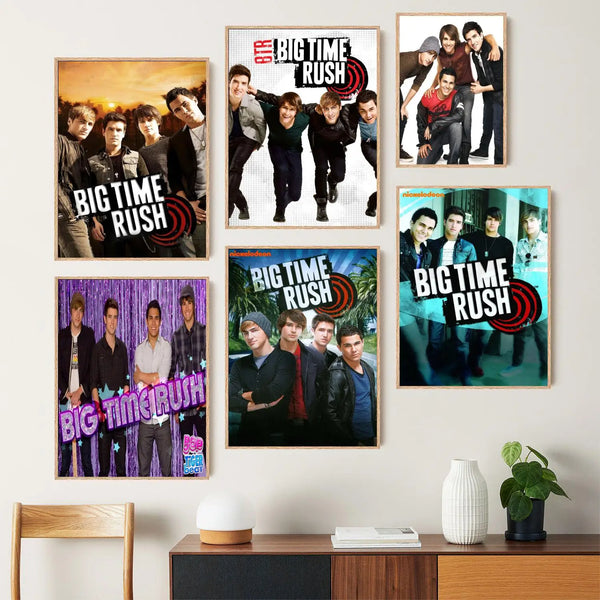 Quadro em Lona Big Time Rush, Decoração Moderna para Quarto