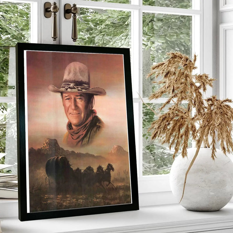 Quadro John Wayne: Arte para Decoração de Sala