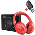 Fones de Ouvido Sem Fio 15h Bluetooth 5.3, com Almofadas Grandes e Adaptador USB para TV e PC.