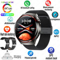 Watch 4 Pro: Smartwatch com GPS/ NFC e chamadas Bluetooth