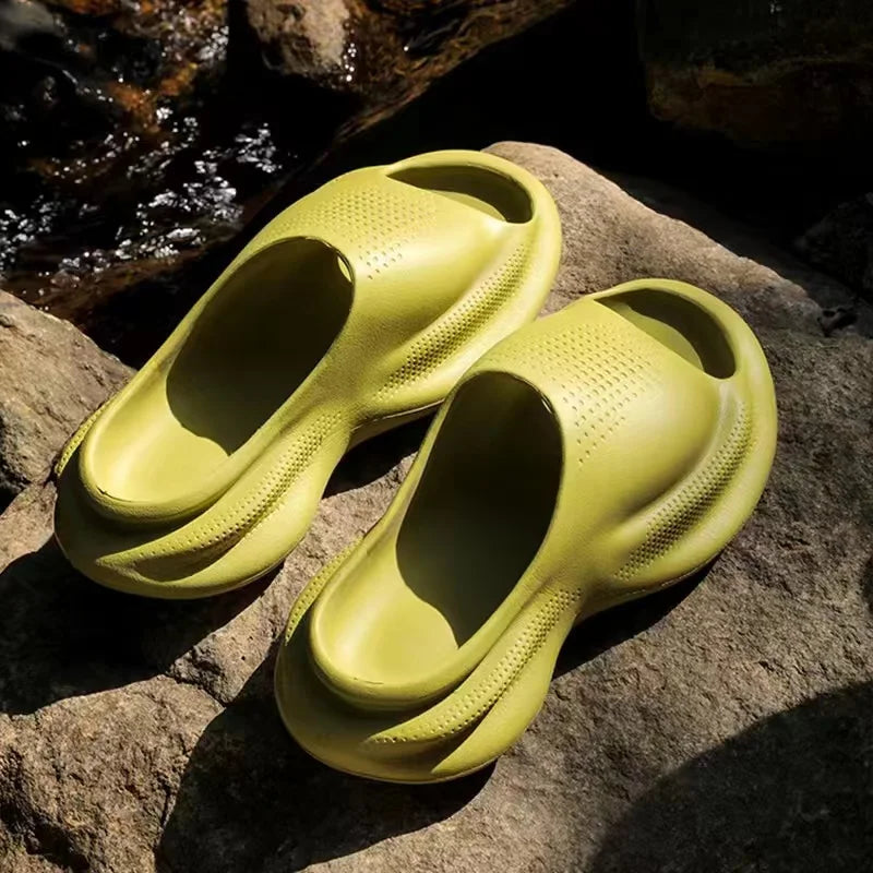 Chinelos de Praia Verão para Homens e Mulheres, Sneakers Casal, Antiderrapante, Slides Externos, Chinelo de Mar, Solado Macio, Sapatos Nuvem