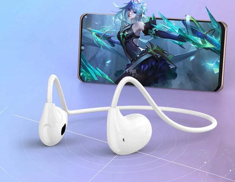 Fones Bluetooth Esportivos Sem Fio com Touch, HiFi e Microfone