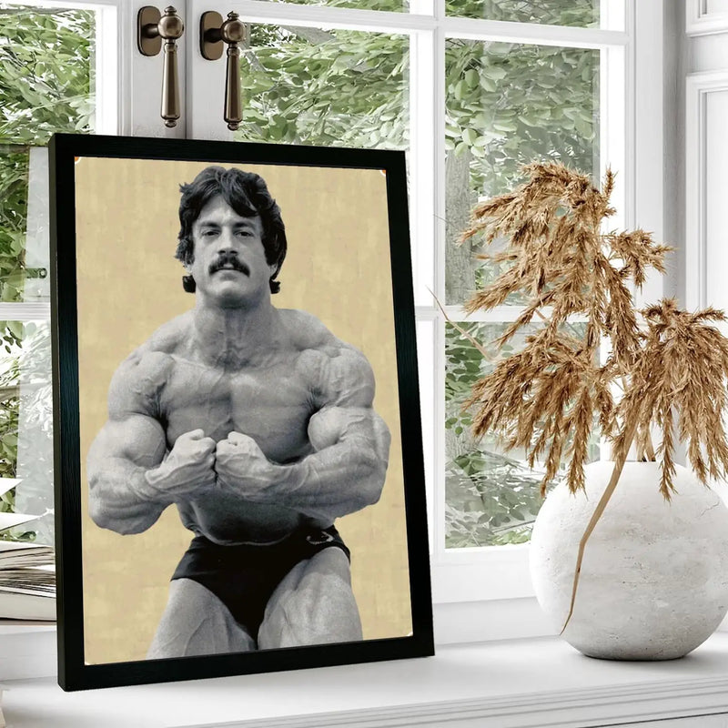 Quadro Mike Mentzer/ Tela para Parede/ Arte Decorativa para Sala de Estar Moderna