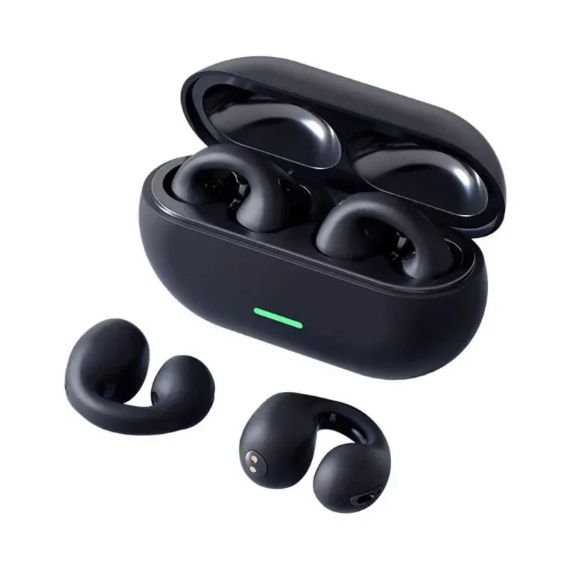 Fone T75 Bluetooth 5.3, HiFi, TWS, à prova d'água, esportivo