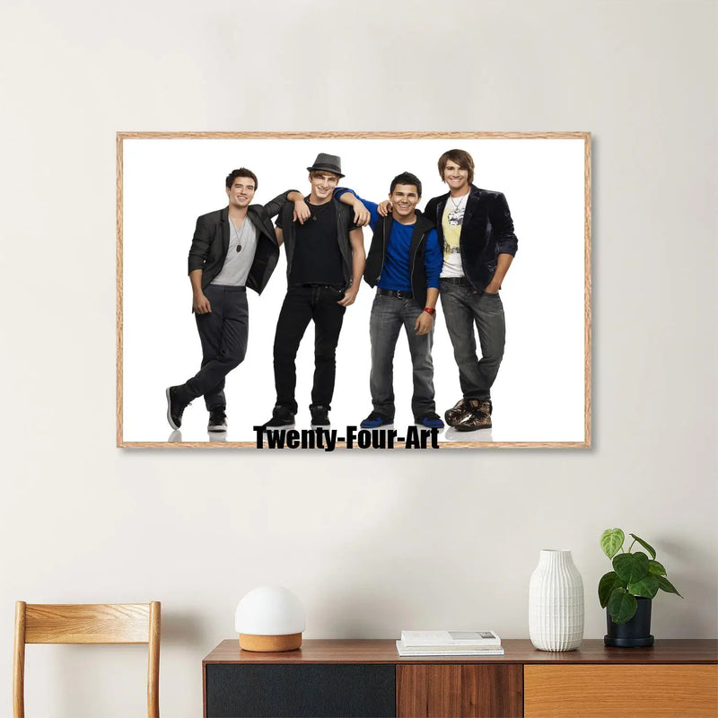 Quadro em Lona Big Time Rush, Decoração Moderna para Quarto