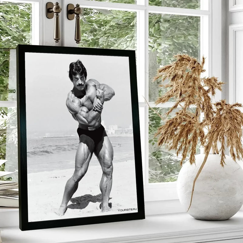 Quadro Mike Mentzer/ Tela para Parede/ Arte Decorativa para Sala de Estar Moderna
