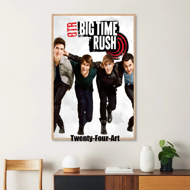 Quadro em Lona Big Time Rush, Decoração Moderna para Quarto
