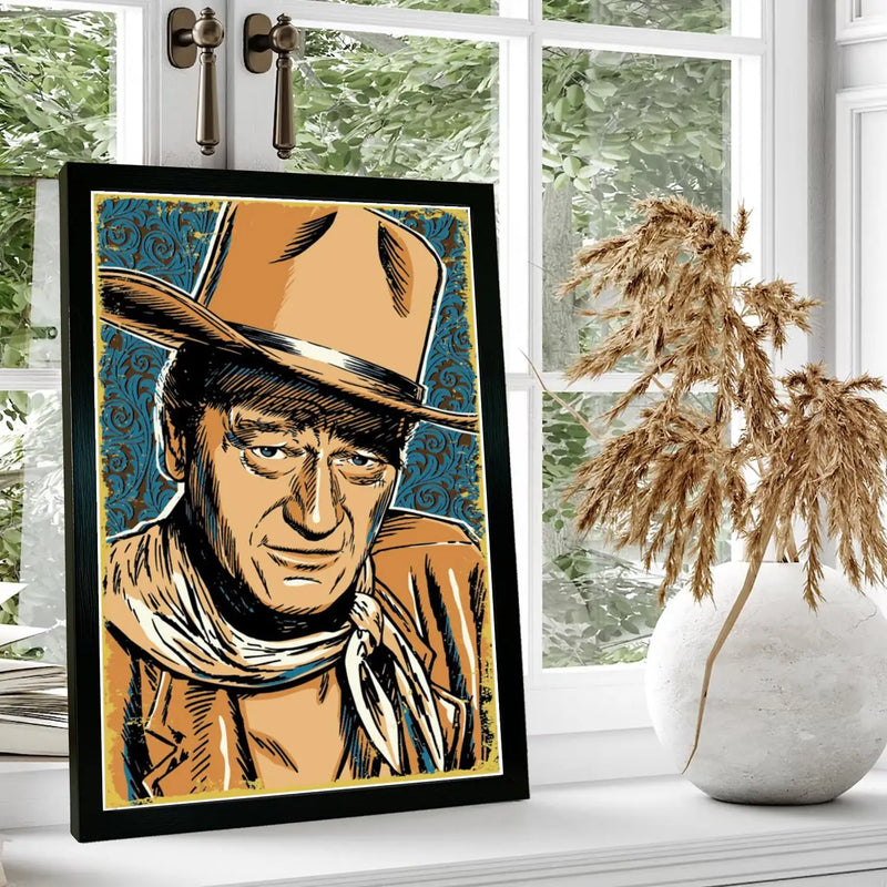 Quadro John Wayne: Arte para Decoração de Sala