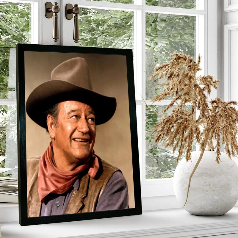 Quadro John Wayne: Arte para Decoração de Sala
