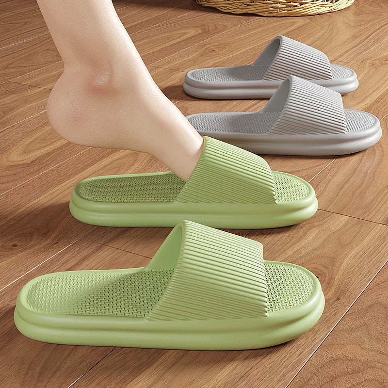 Chinelos Femininos, Plataforma Grossa, Solado Antiderrapante, Ideais para o Verão e Uso Interno