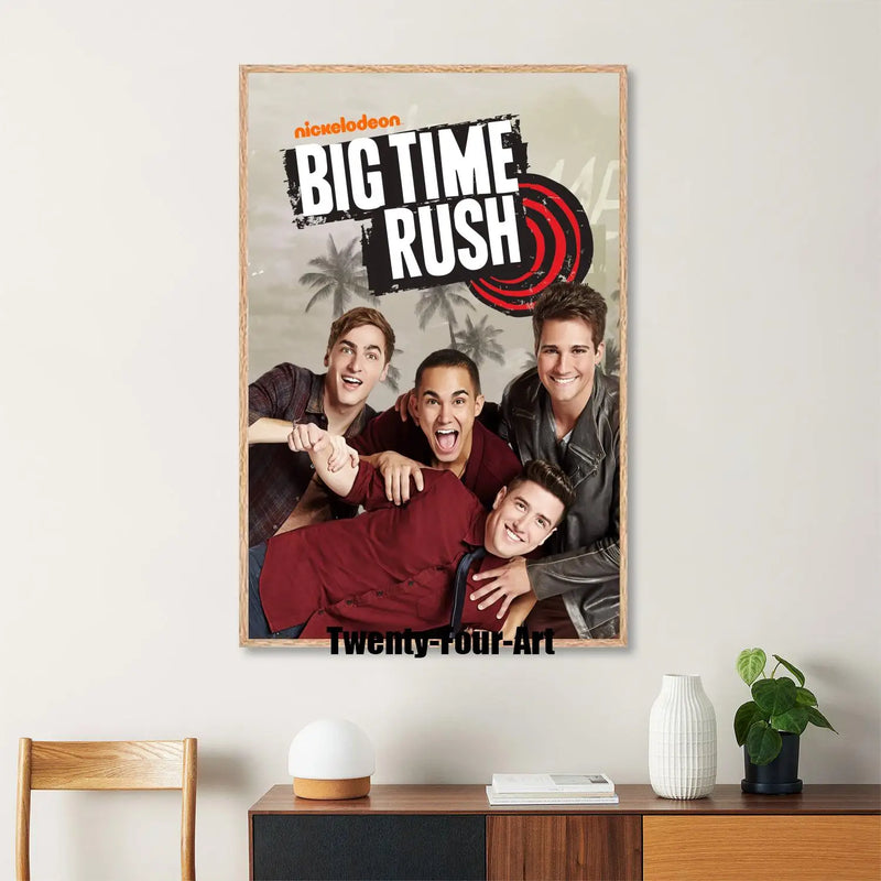 Quadro em Lona Big Time Rush, Decoração Moderna para Quarto