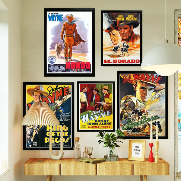 Quadro John Wayne: Arte para Decoração de Sala