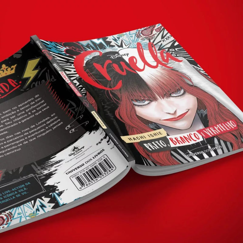 Livro Cruella - Preto, Branco E Vermelho