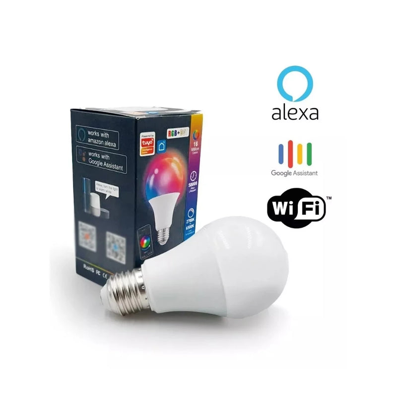 Lâmpada Inteligente 15W RGB – Smart Life Tuya, Alexa e Google