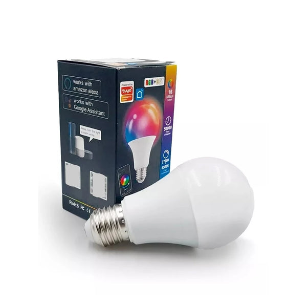 Lâmpada Inteligente 15W RGB – Smart Life Tuya, Alexa e Google