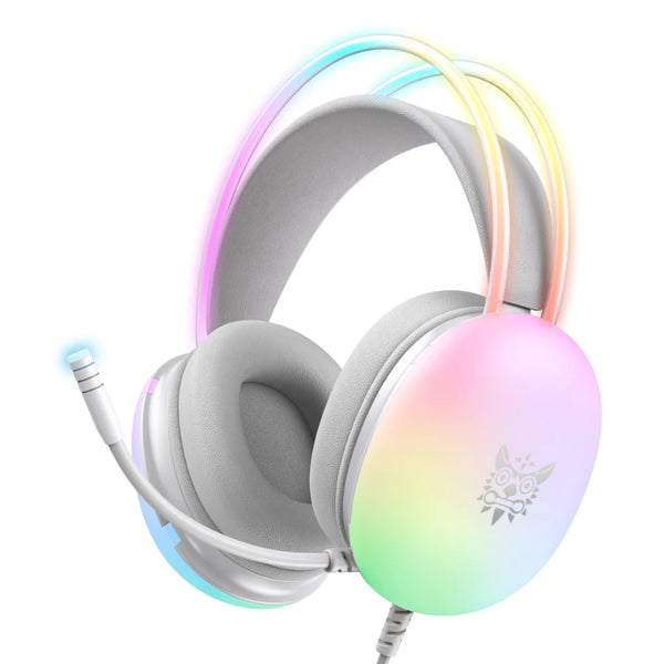 Headset Gamer RGB Branco – PC, Notebook, PS4 e Xbox One
