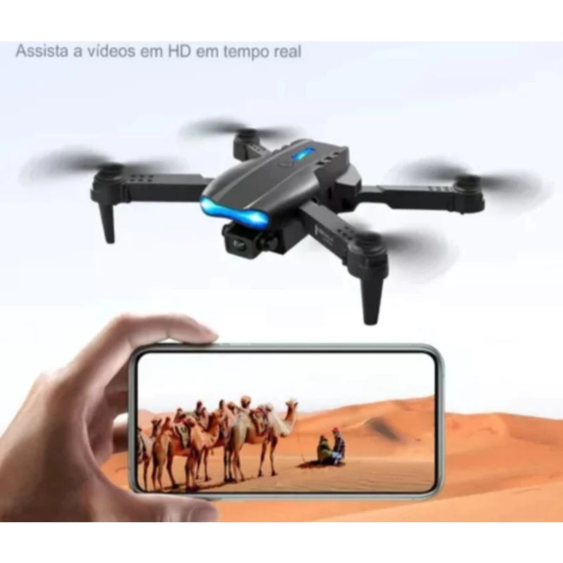 E99 Pro Drone 4K HD Dobrável com Câmera Wi-Fi FPV