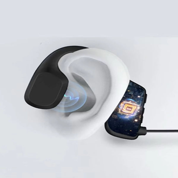 Fone Bluetooth Esportivo à Prova d'Água com Condução Óssea e Microfone