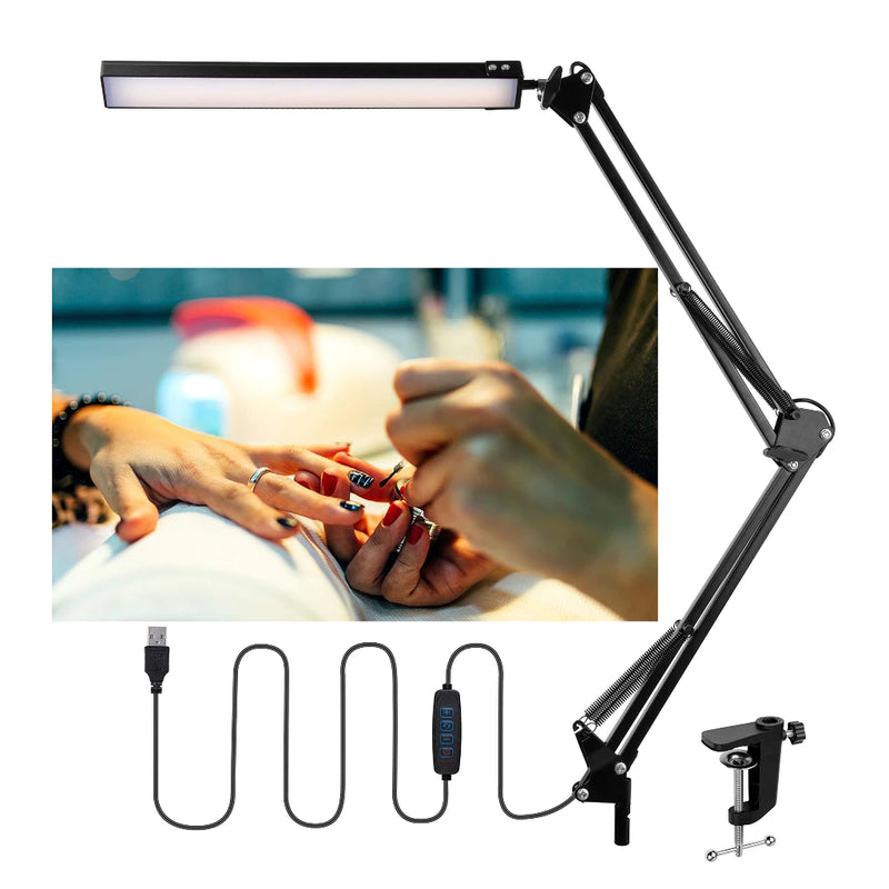 Luminária de Mesa Articulada | Regulável com Garra de Fixação