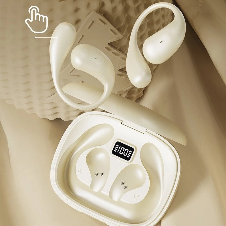 Fones Bluetooth esportivos TWS 5.3 com display de carga - D28