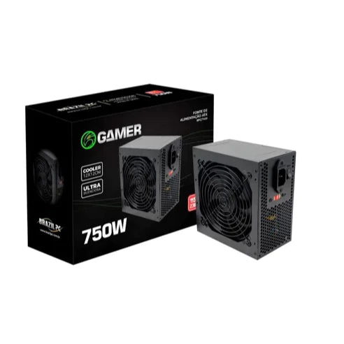 Fonte Gamer 750W Real Bivolt ATX – BrazilPC BPC/7400-B