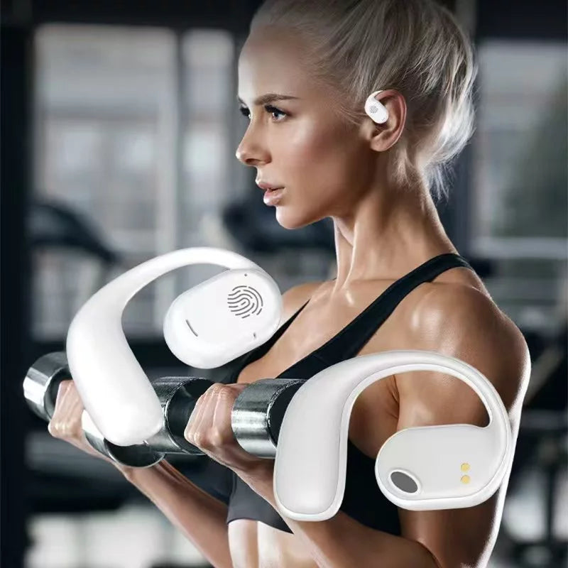 Fones Bluetooth esportivos TWS 5.3 com display de carga - D28