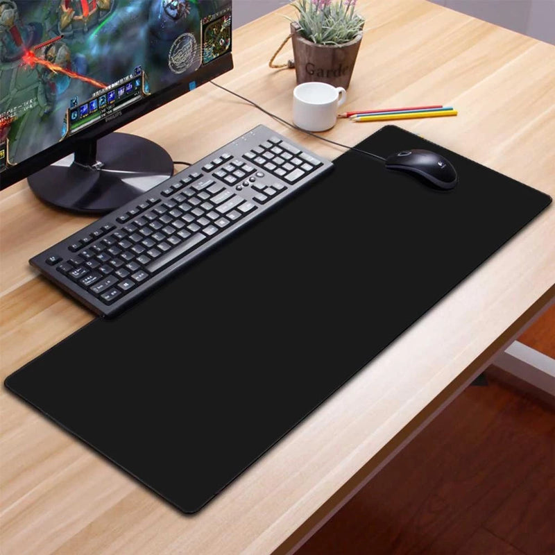 Mousepad Gamer Speed Edition 80x30 cm – Extra Grande, LED RGB, Preto Liso
