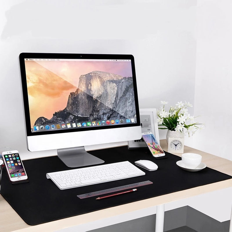 Mousepad Gamer Speed Edition 80x30 cm – Extra Grande, LED RGB, Preto Liso