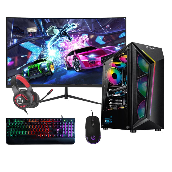 PC Gamer i7 • 16GB RAM • SSD 480GB • GPU 4GB • Tela curva 23" • Wi-Fi