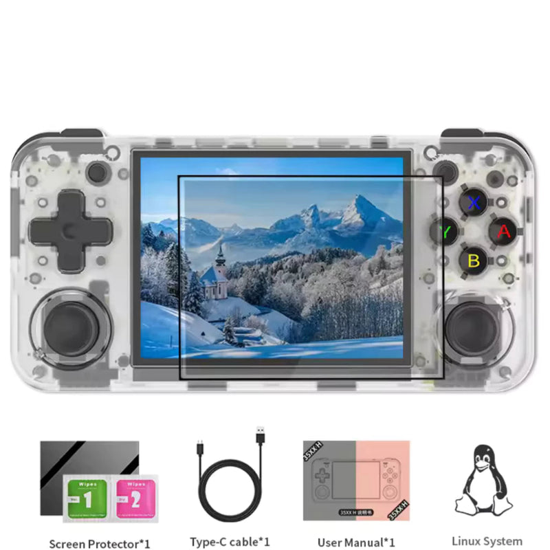 Console Portátil RG35XXH – Branco Transparente