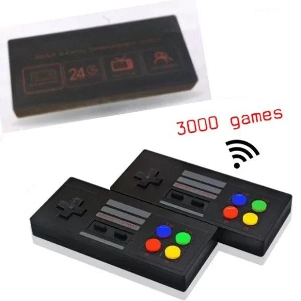 Mini Game Box 8-Bit – 3000 Jogos, Console Retrô Portátil