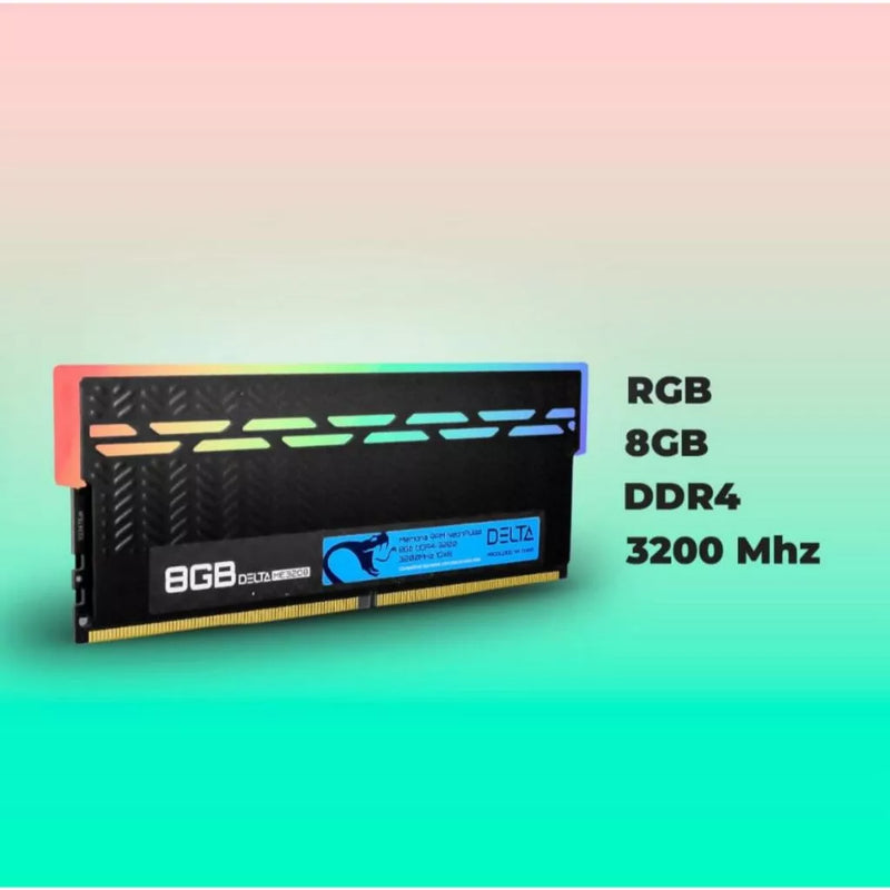 Memória RAM (RGB) - DELTA (8GB - DDR4) 3200Mhz