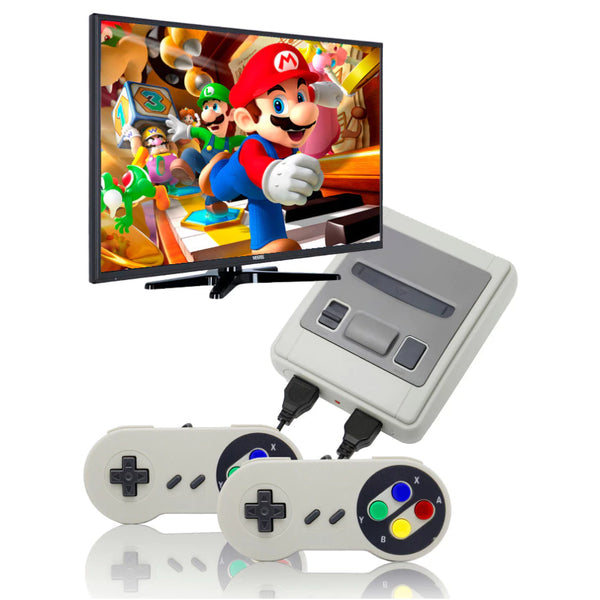Super Nintendo Mini SNES – 2 controles, 8 bits e 620 jogos originais