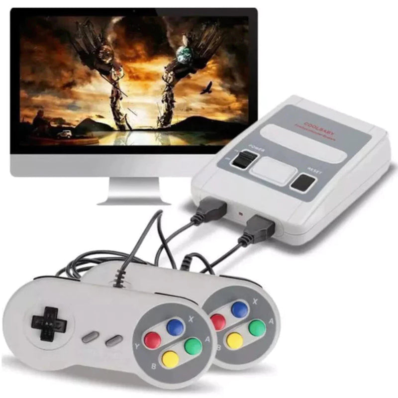 Super Nintendo Mini SNES – 2 controles, 8 bits e 620 jogos originais