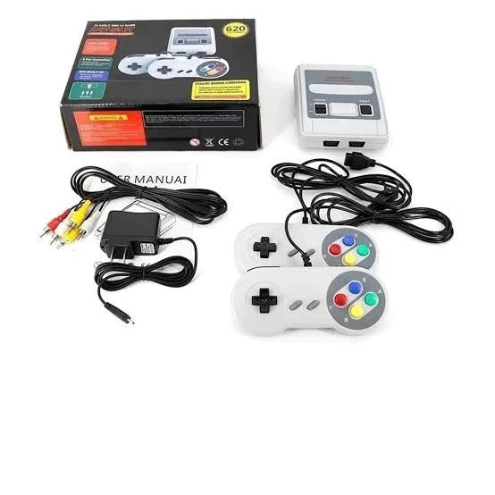 Super Nintendo Mini SNES – 2 controles, 8 bits e 620 jogos originais
