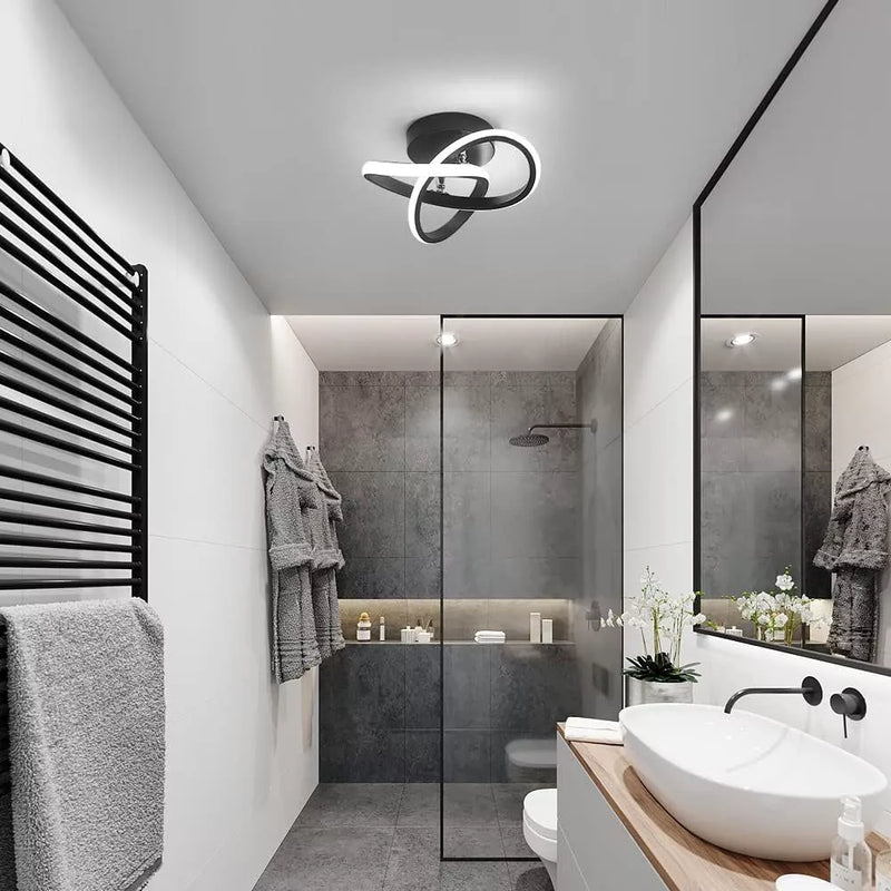 Lustre LED Moderno com Sensor Inteligente – Luz Tricolor Ajustável, Proteção para os Olhos e Economia de Energia