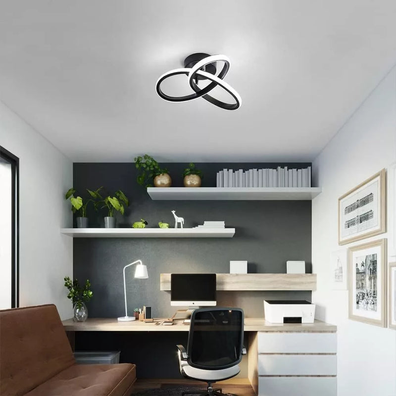 Lustre LED Moderno com Sensor Inteligente – Luz Tricolor Ajustável, Proteção para os Olhos e Economia de Energia