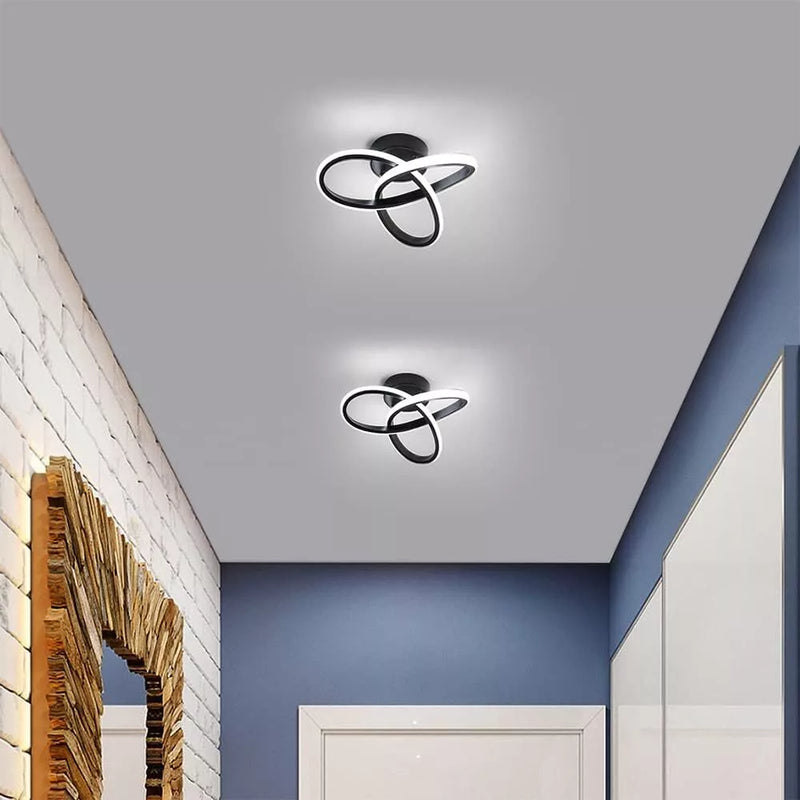 Lustre LED Moderno com Sensor Inteligente – Luz Tricolor Ajustável, Proteção para os Olhos e Economia de Energia