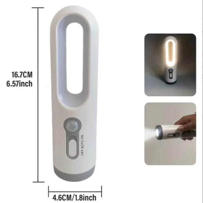 Lâmpada LED com Sensor de Toque – 3 Cores, Sem Fio, Para Quarto