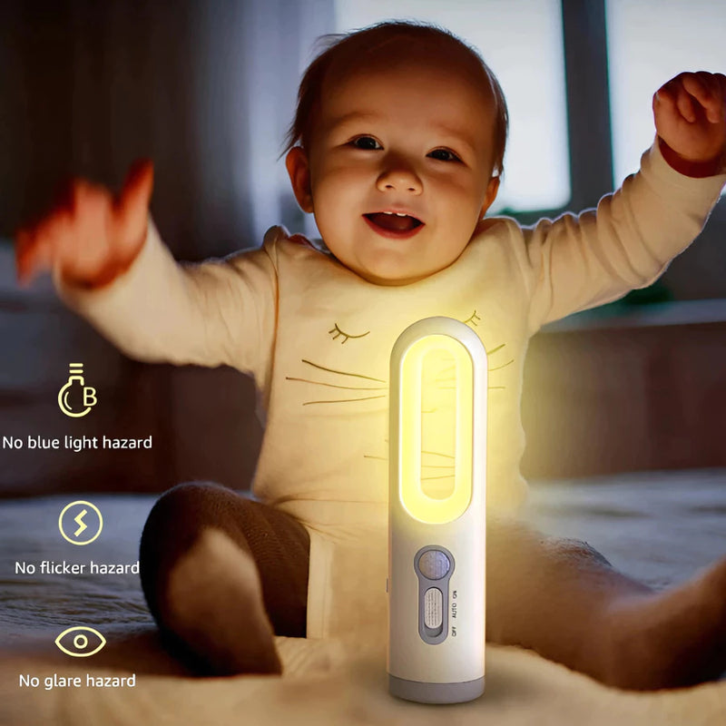 Lâmpada LED com Sensor de Toque – 3 Cores, Sem Fio, Para Quarto