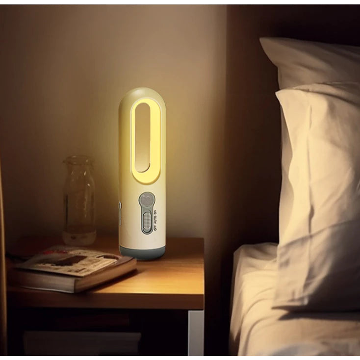 Lâmpada LED com Sensor de Toque – 3 Cores, Sem Fio, Para Quarto