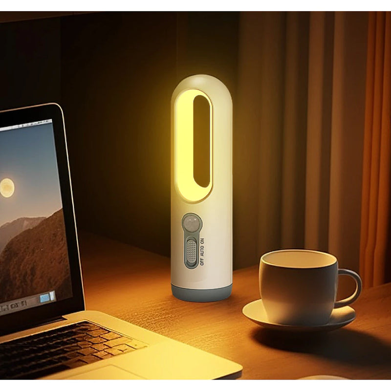 Lâmpada LED com Sensor de Toque – 3 Cores, Sem Fio, Para Quarto