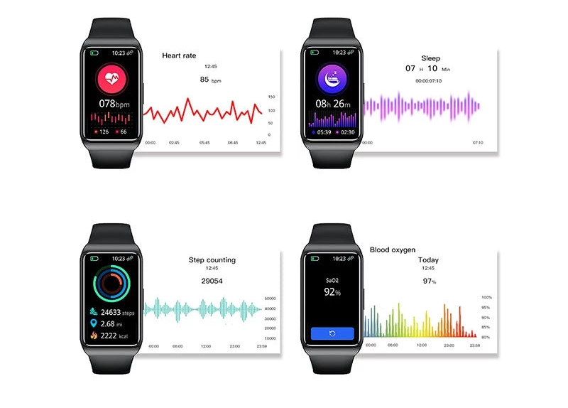 Relógio H68 – Tela HD, IP68, Oxímetro