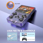 R36S Retro Console: Tela IPS 3.5" | 64GB High Speed